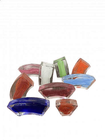 Murano glass bricks in various colours and sizes, 1990s