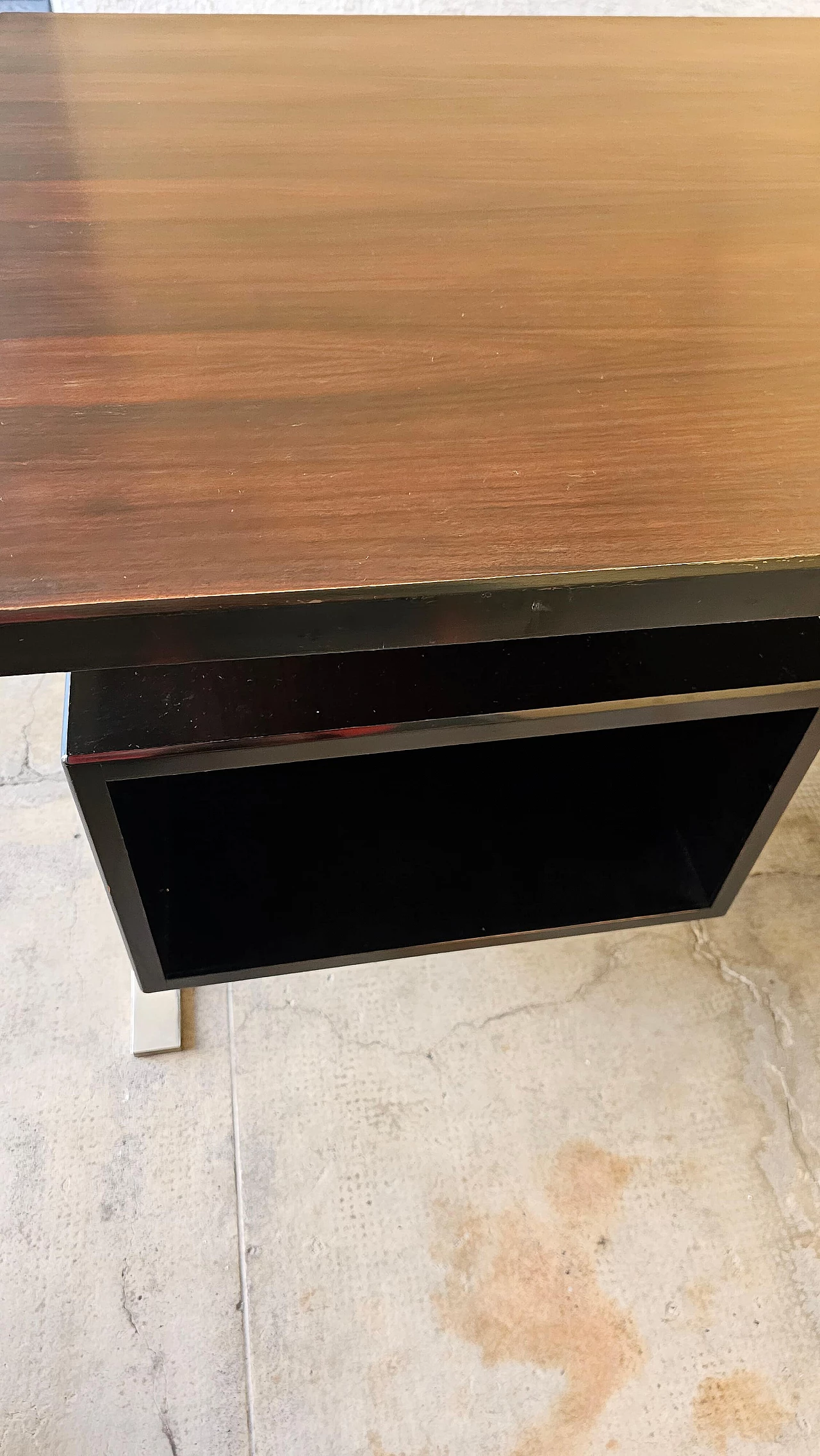 Rosewood desk with steel frame by Formanova, 1970s 9