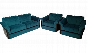 Larissa sofa and pair of armchairs by Vittorio Introini for Saporiti, 1970s