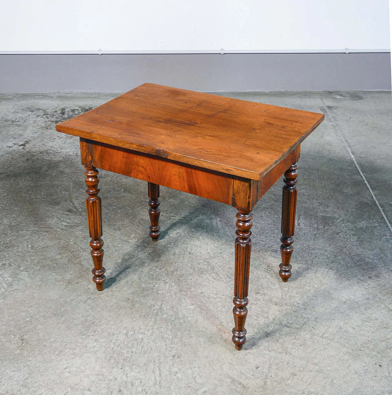 Charles X walnut coffee table, 19th century 1