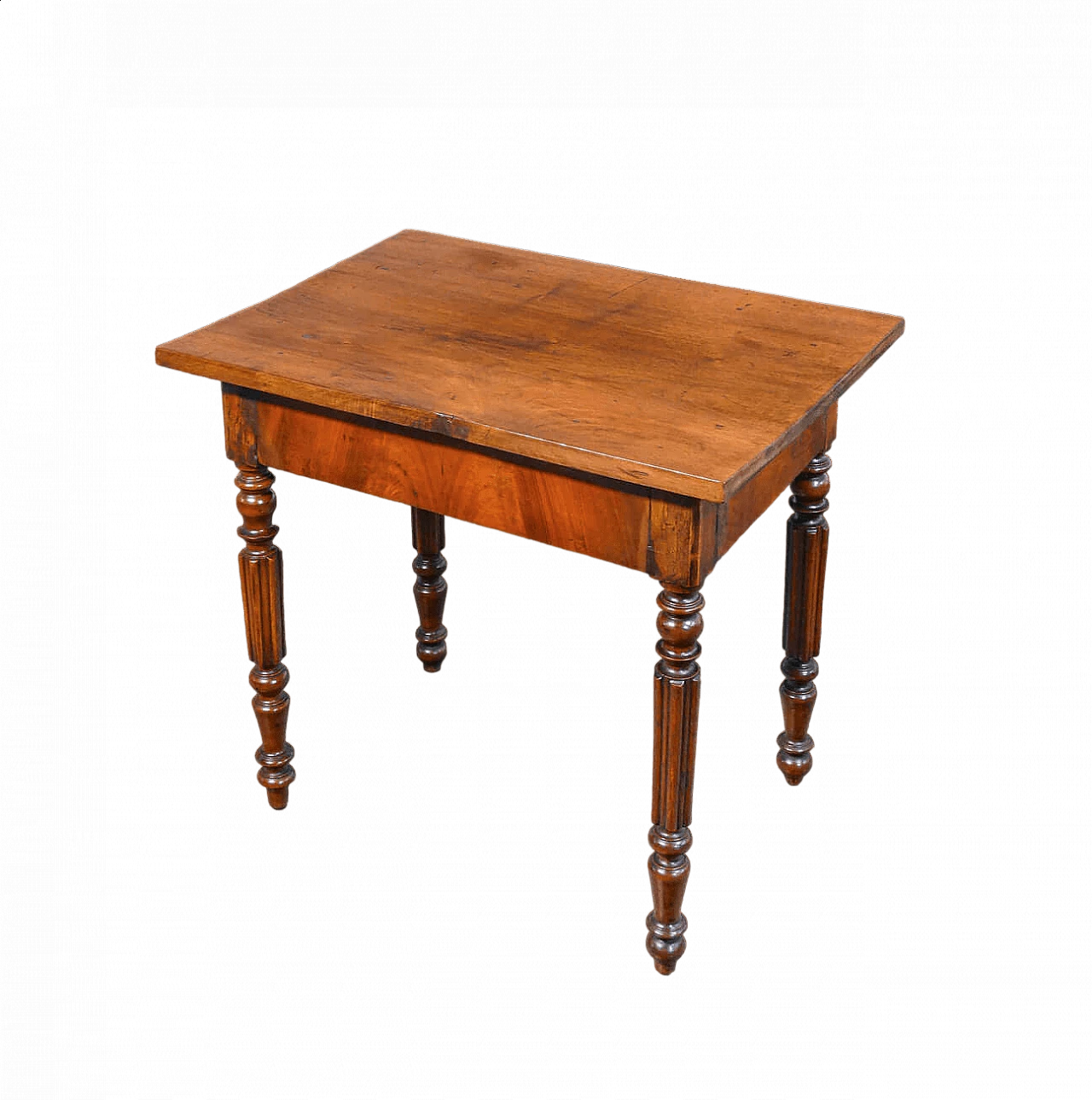 Charles X walnut coffee table, 19th century 6