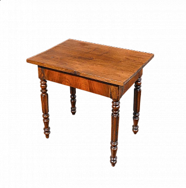Charles X walnut coffee table, 19th century