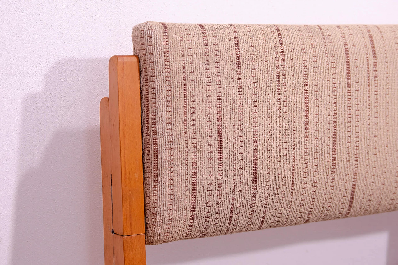 Czechoslovakian beech and fabric folding bench, 1960s 10