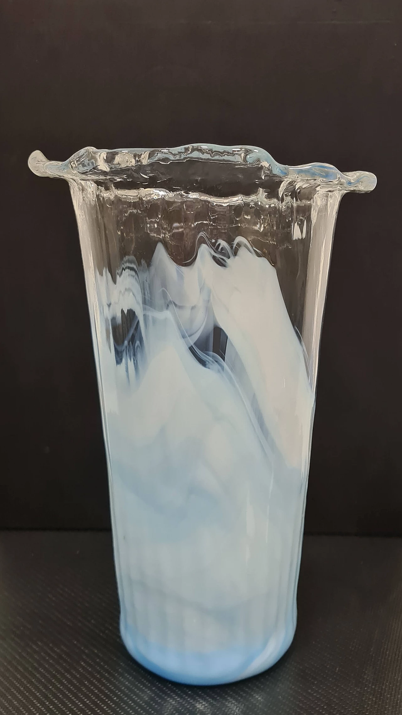 Hand-blown Murano glass vase by La Murrina, 1980s 2