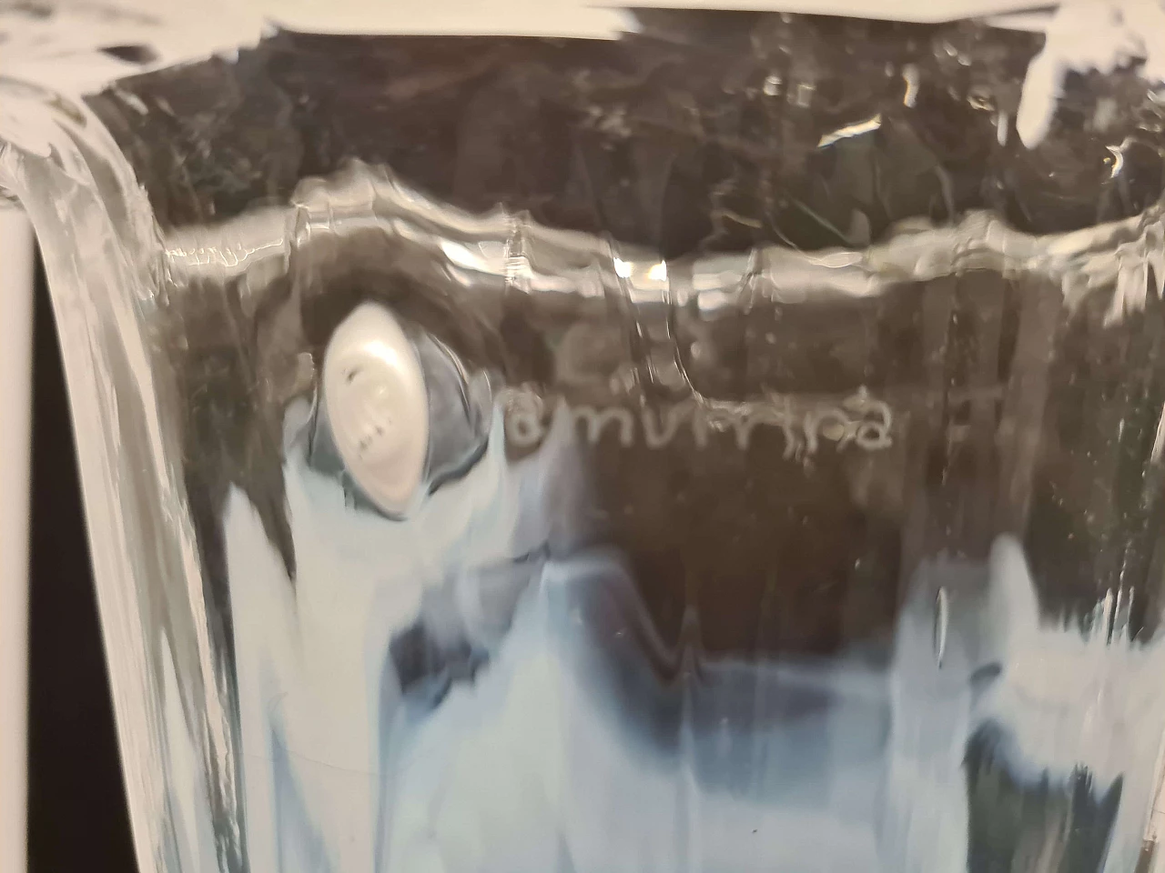 Hand-blown Murano glass vase by La Murrina, 1980s 3