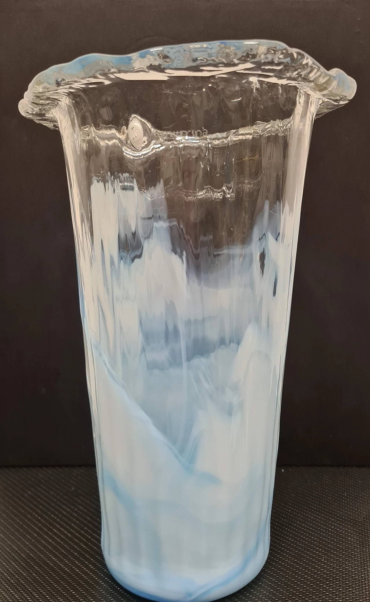 Hand-blown Murano glass vase by La Murrina, 1980s 4