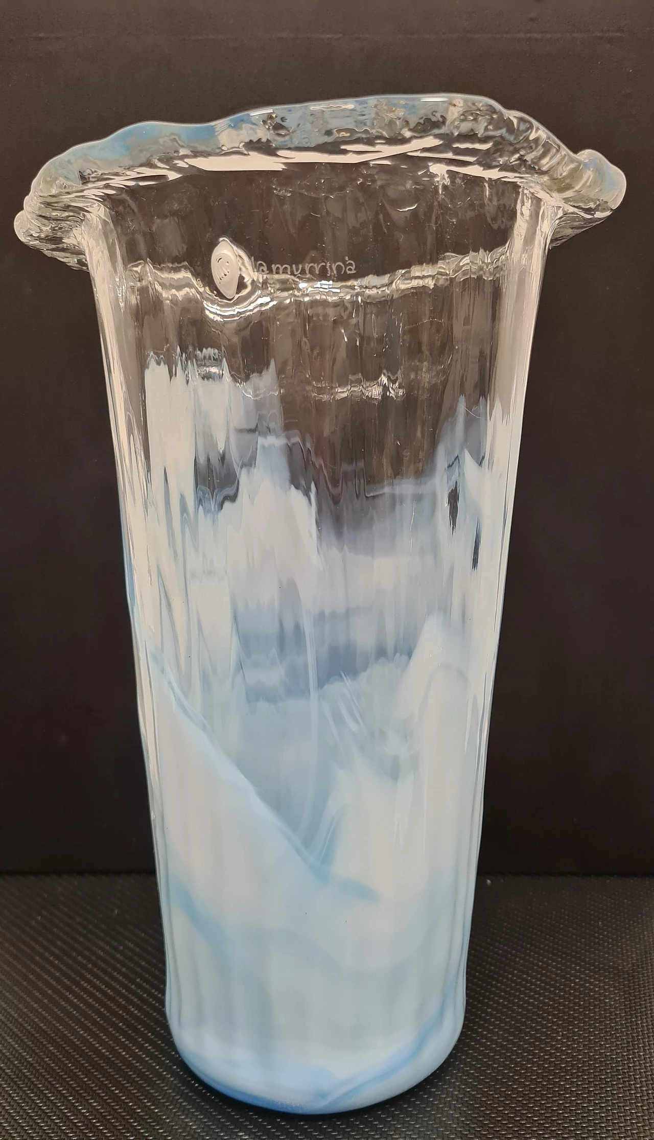 Hand-blown Murano glass vase by La Murrina, 1980s 5