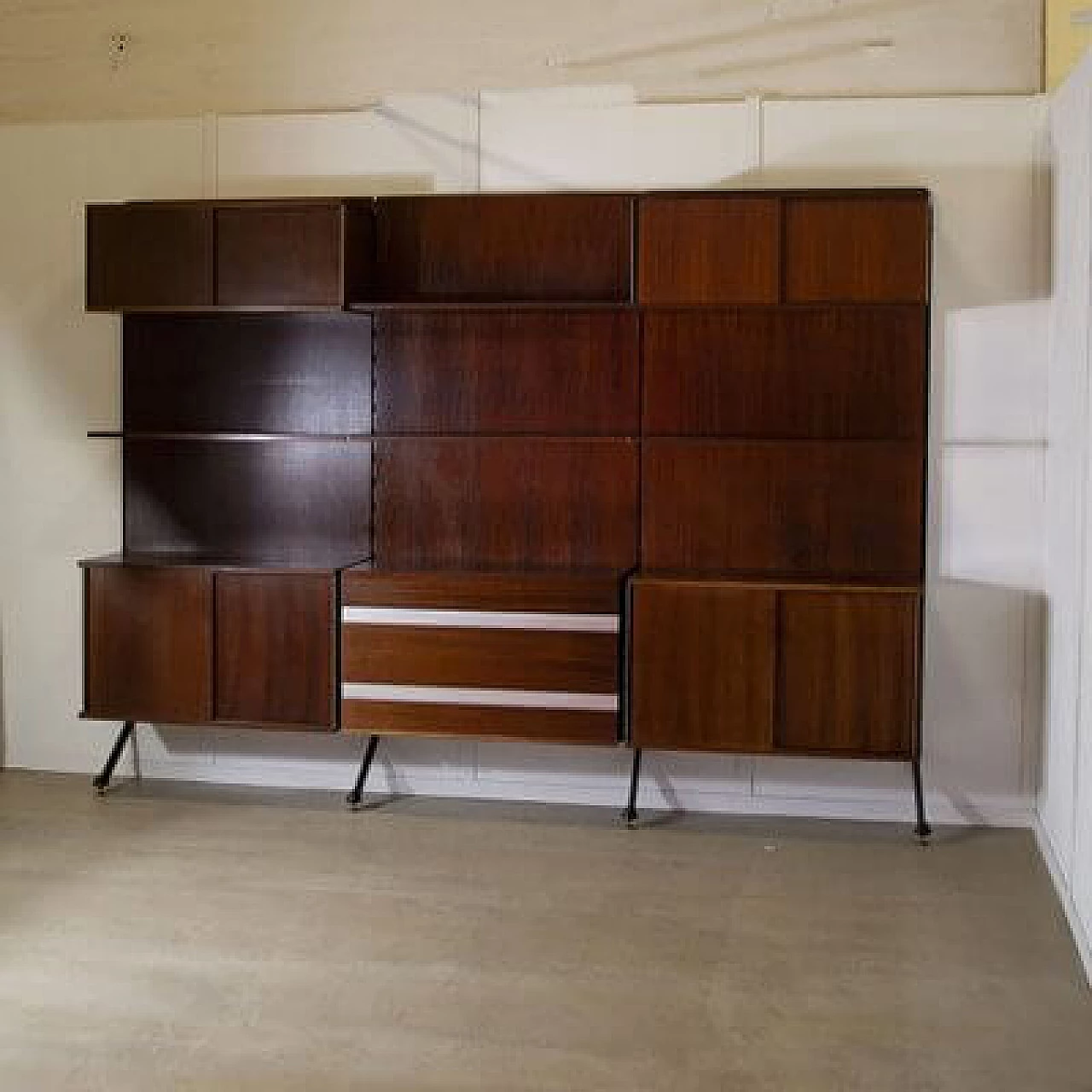Three-module rosewood bookcase by Ico Parisi of Mim, 1960s 3