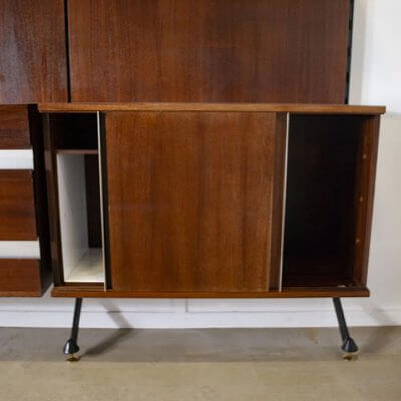 Three-module rosewood bookcase by Ico Parisi of Mim, 1960s 5