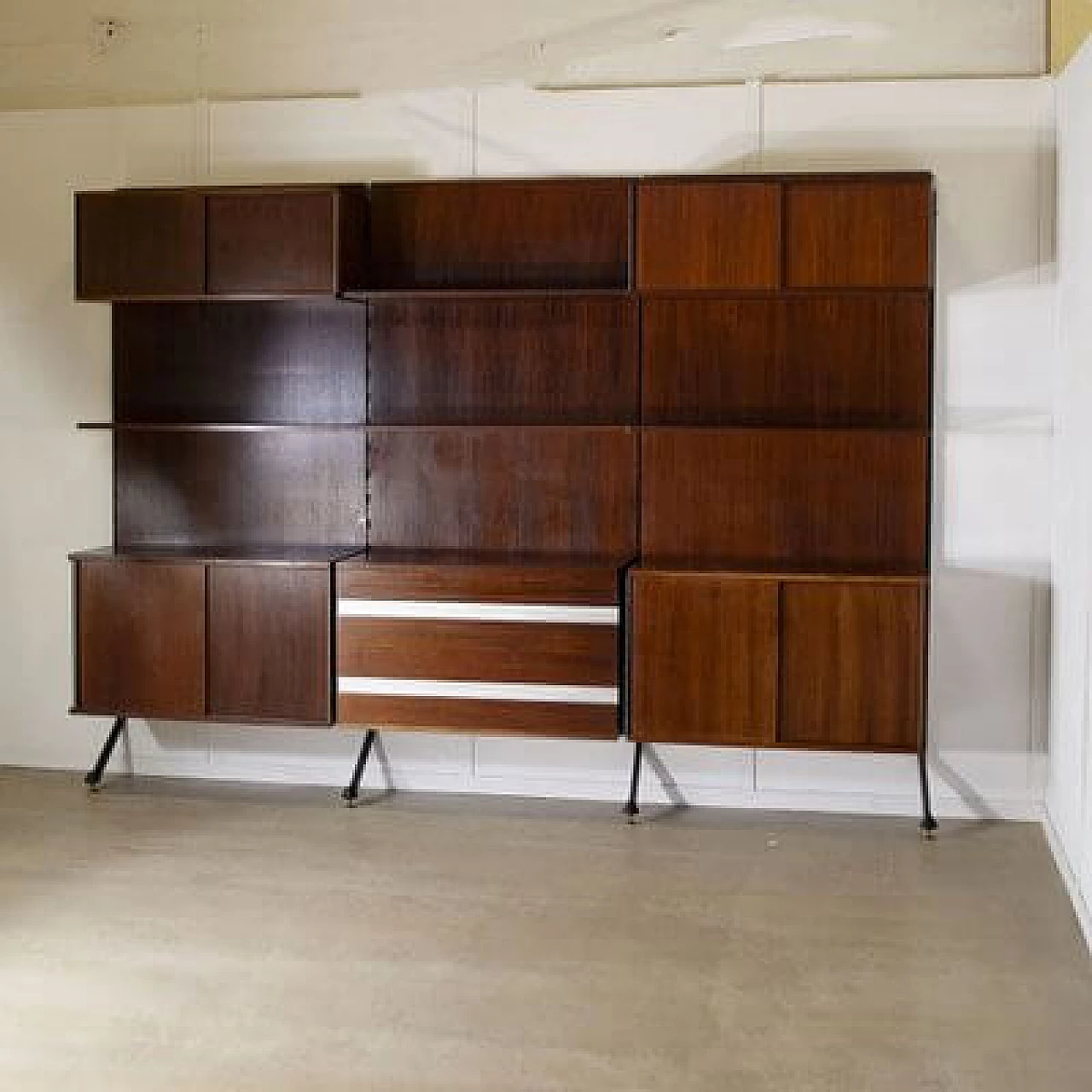 Three-module rosewood bookcase by Ico Parisi of Mim, 1960s 6