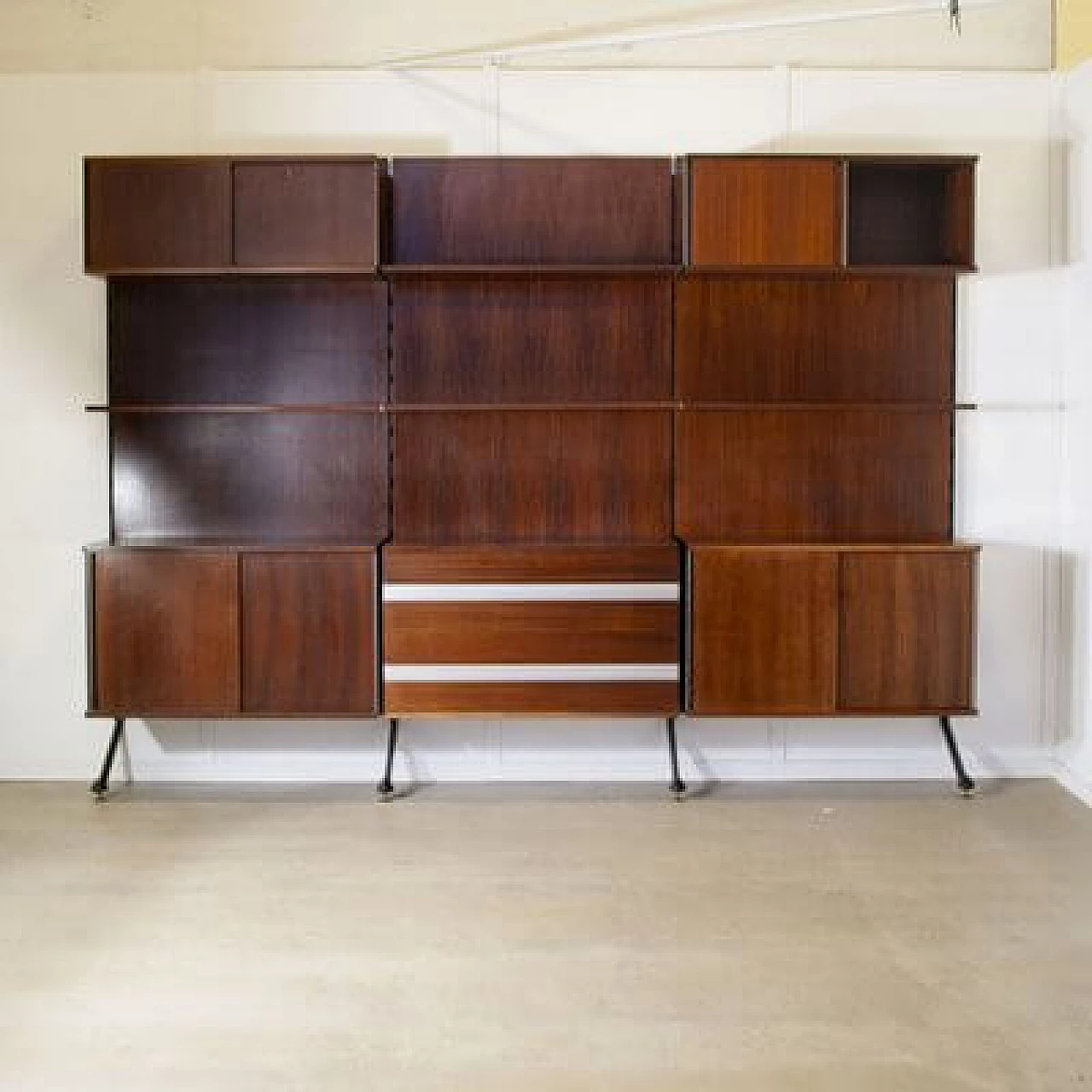 Three-module rosewood bookcase by Ico Parisi of Mim, 1960s 7
