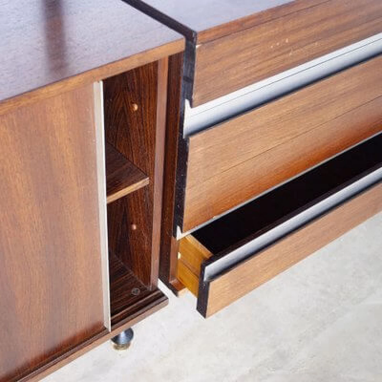 Three-module rosewood bookcase by Ico Parisi of Mim, 1960s 11