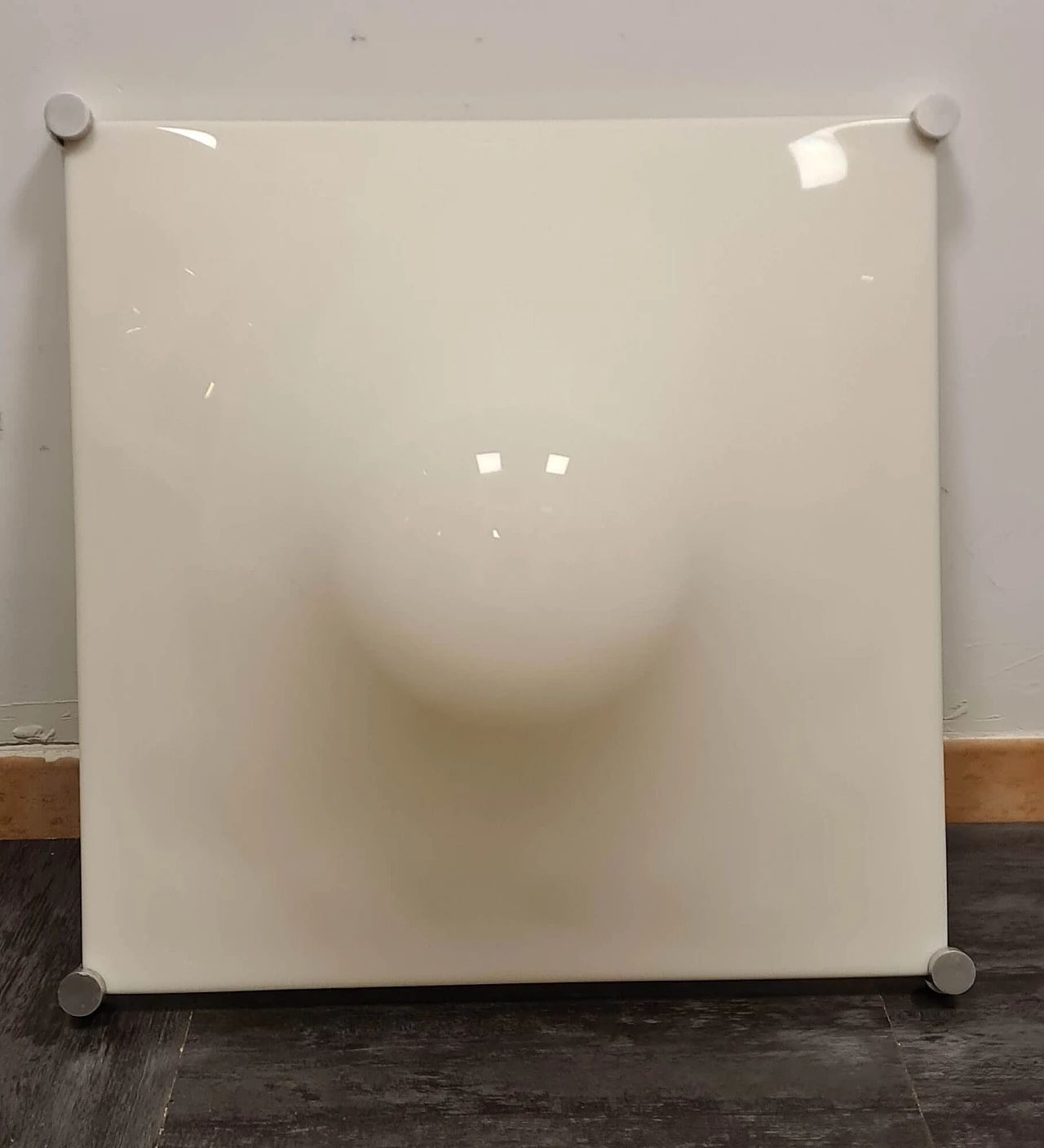 Bolla wall lamp in white acrylic by Elio Martinelli for Martinelli Luce, 1960s 2