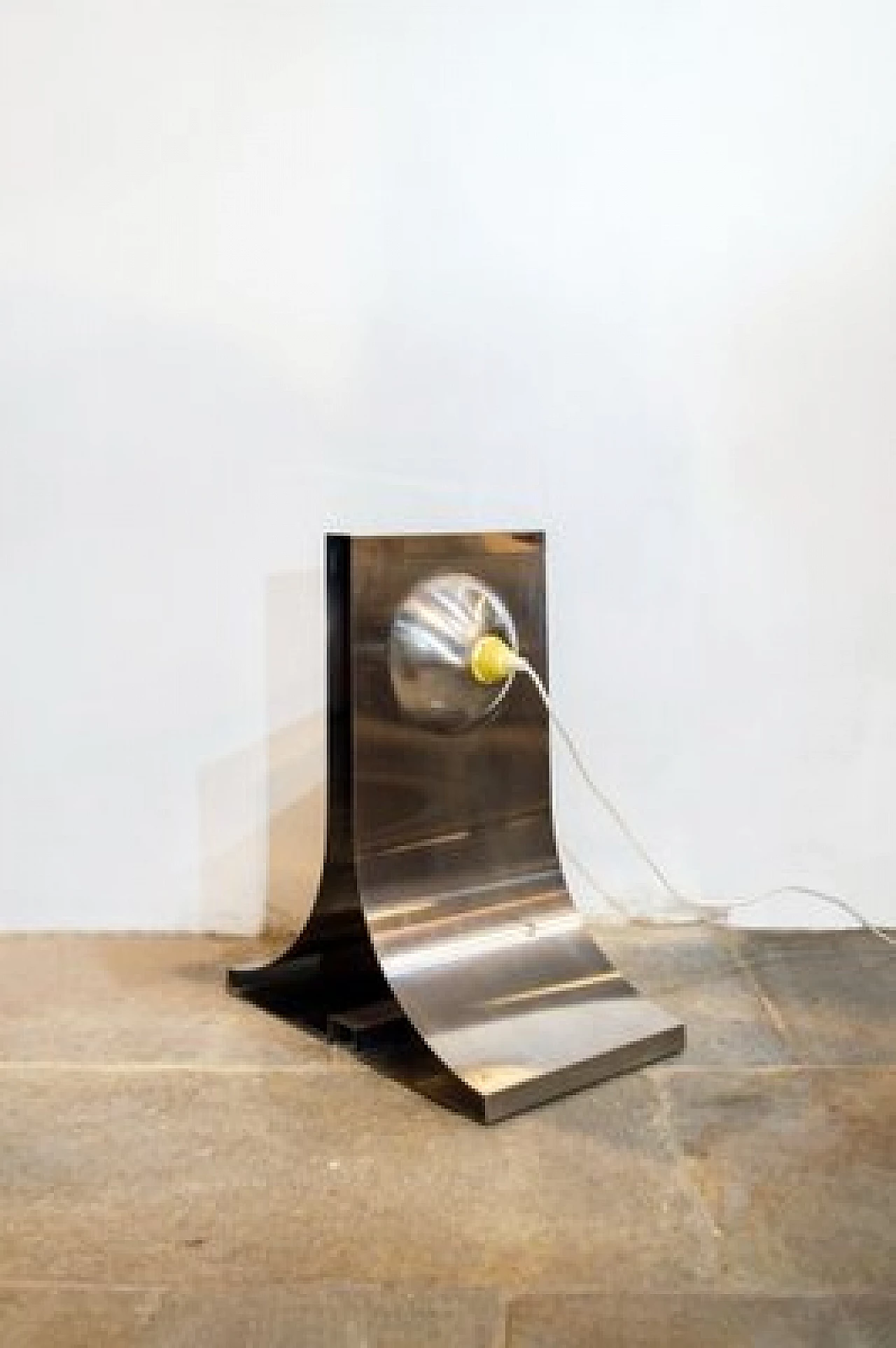 Floor lamp in stainless steel in Michael Boyer's style, 1970s 3