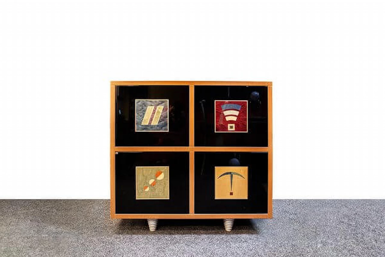 Wooden Devis sideboard by Giorgio Saporiti for Il Loft, 2000s 1