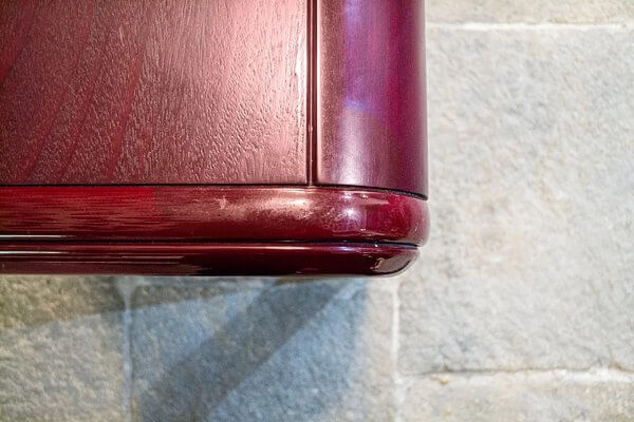 Red Orsay table by Gae Aulenti for Knoll International, 1976 4