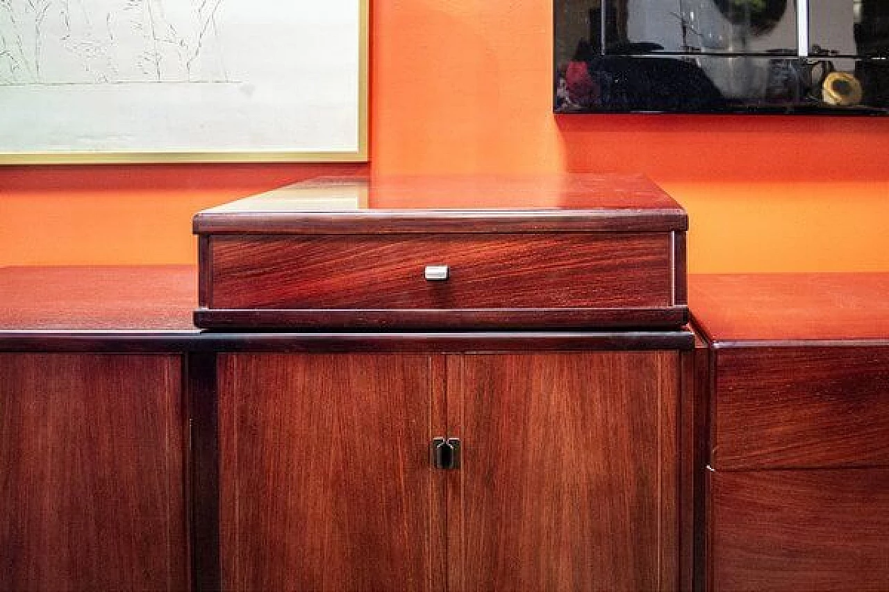 Mahogany SC/66 sideboard by Claudio Salocchi for Luigi Sormani, 1960s 2