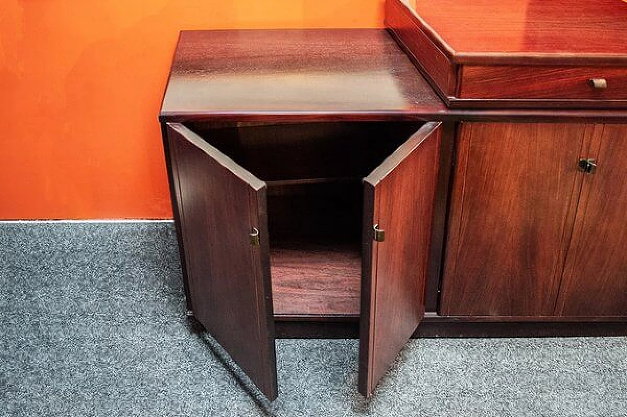 Mahogany SC/66 sideboard by Claudio Salocchi for Luigi Sormani, 1960s 3