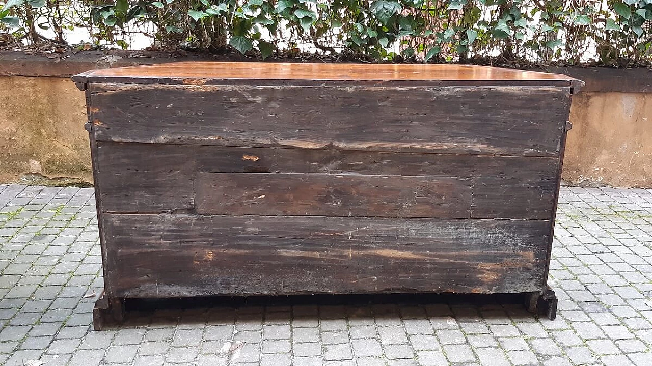 Credenza veneta in noce e ciliegio, inizio '800 2