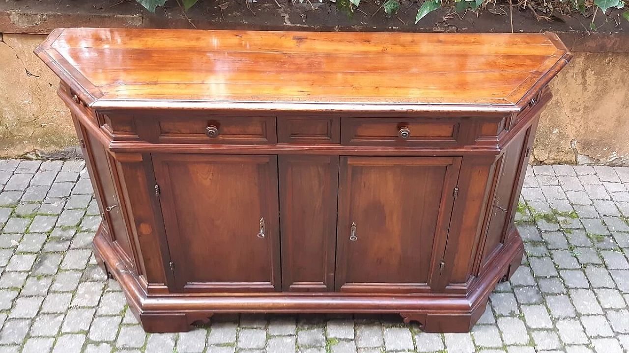 Credenza veneta in noce e ciliegio, inizio '800 9