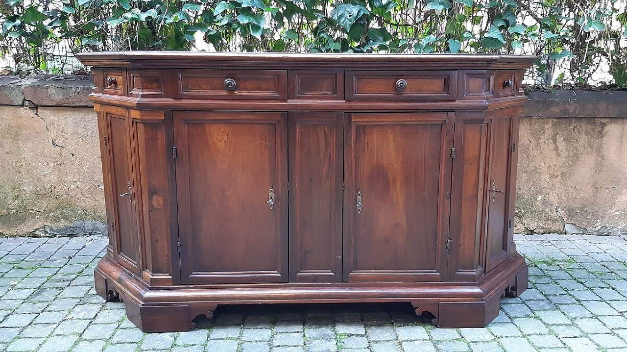 Credenza veneta in noce e ciliegio, inizio '800 10