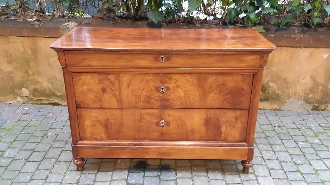 Emilian Louis Philippe walnut Capuchin dresser, 19th century 9