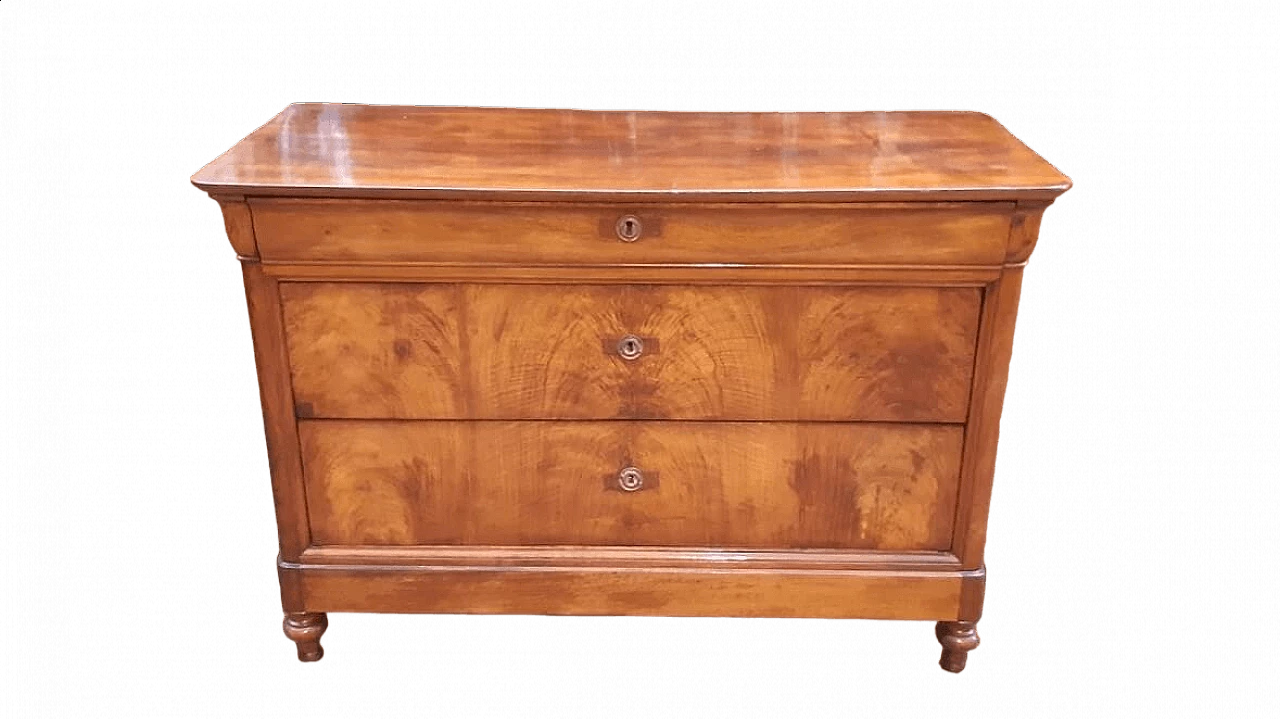 Emilian Louis Philippe walnut Capuchin dresser, 19th century 11