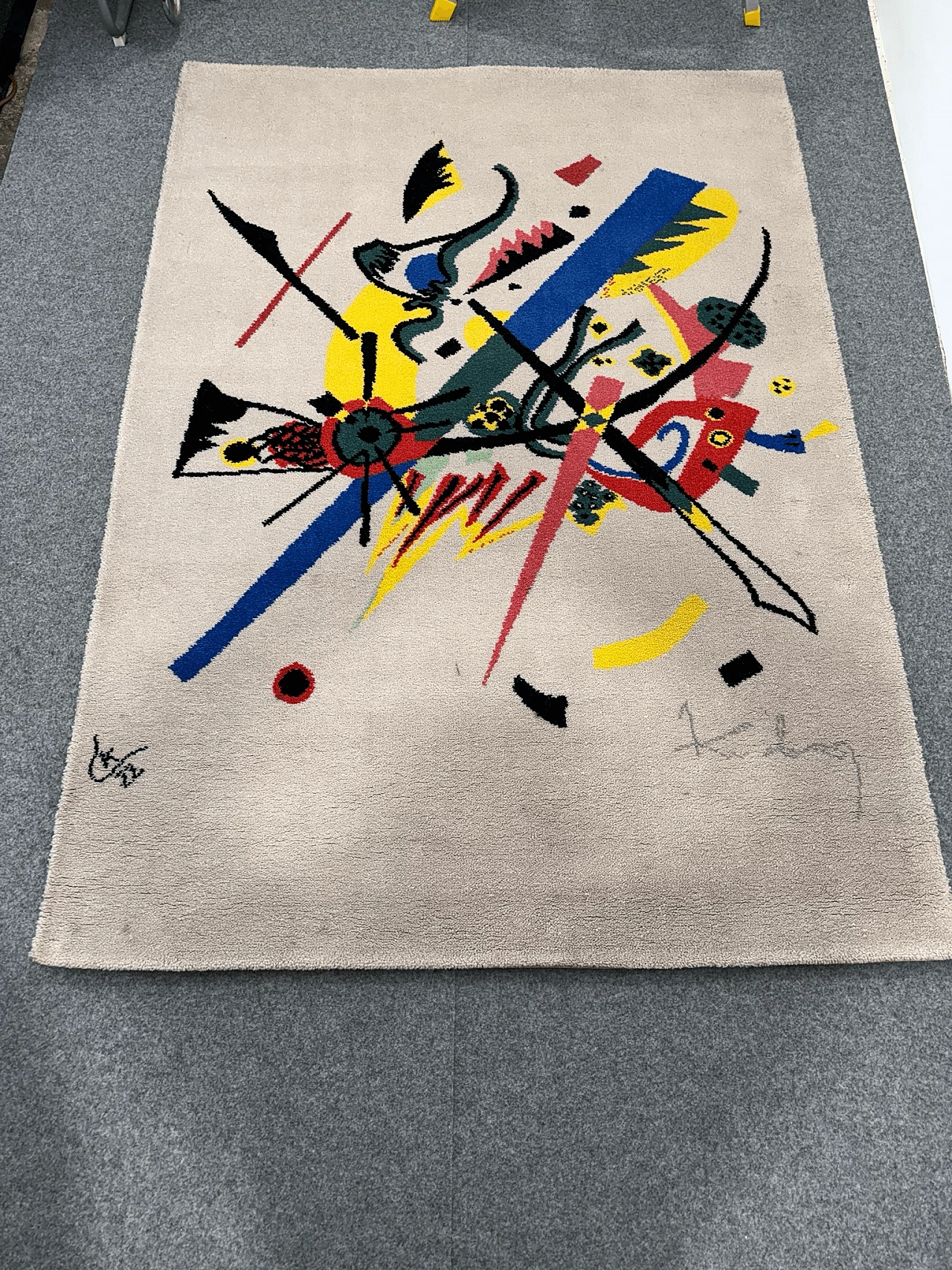 Wassily Kandinsky - Small Words I rug by Ege Art Line, 1980s 1