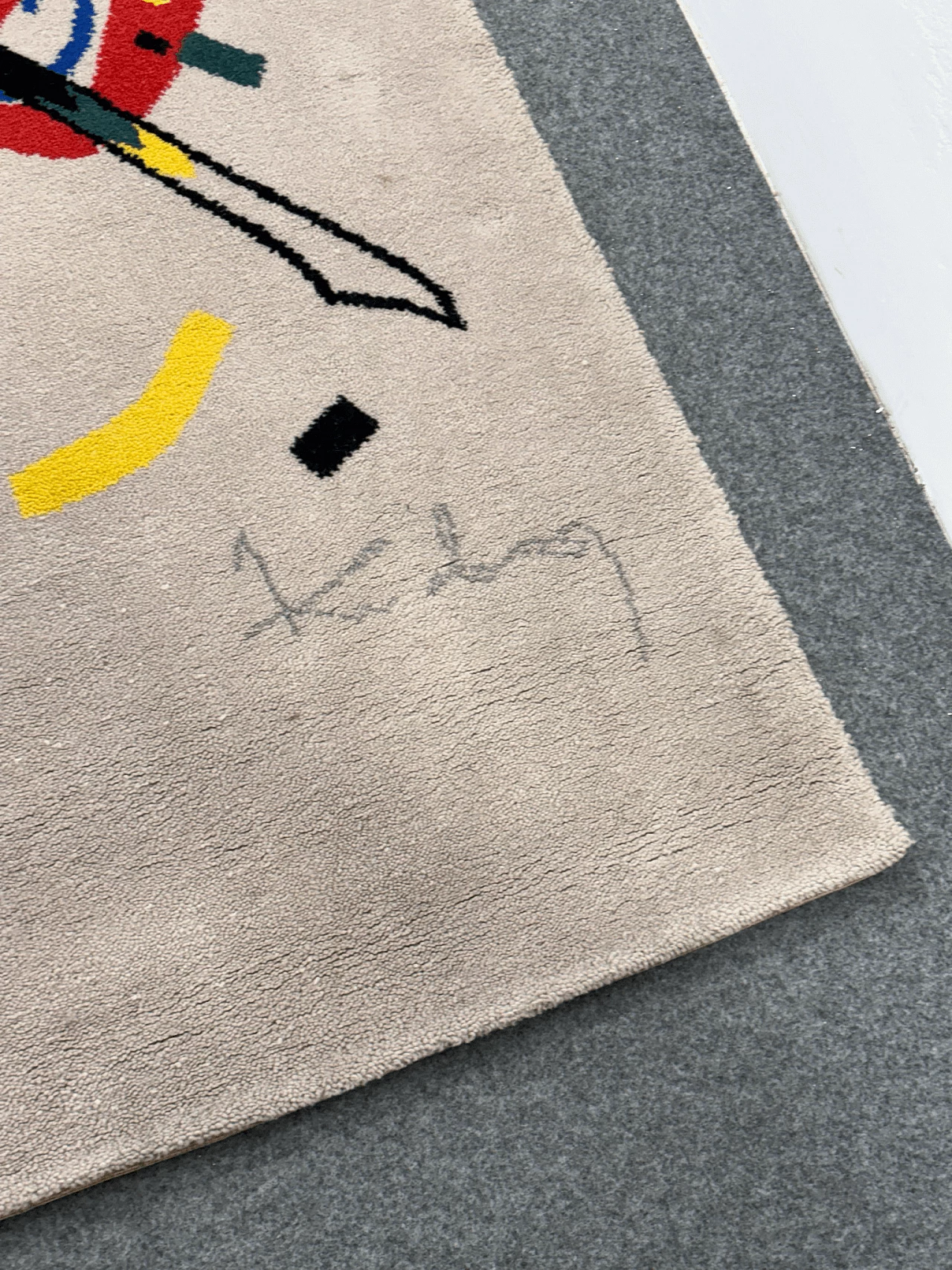 Wassily Kandinsky - Small Words I rug by Ege Art Line, 1980s 2