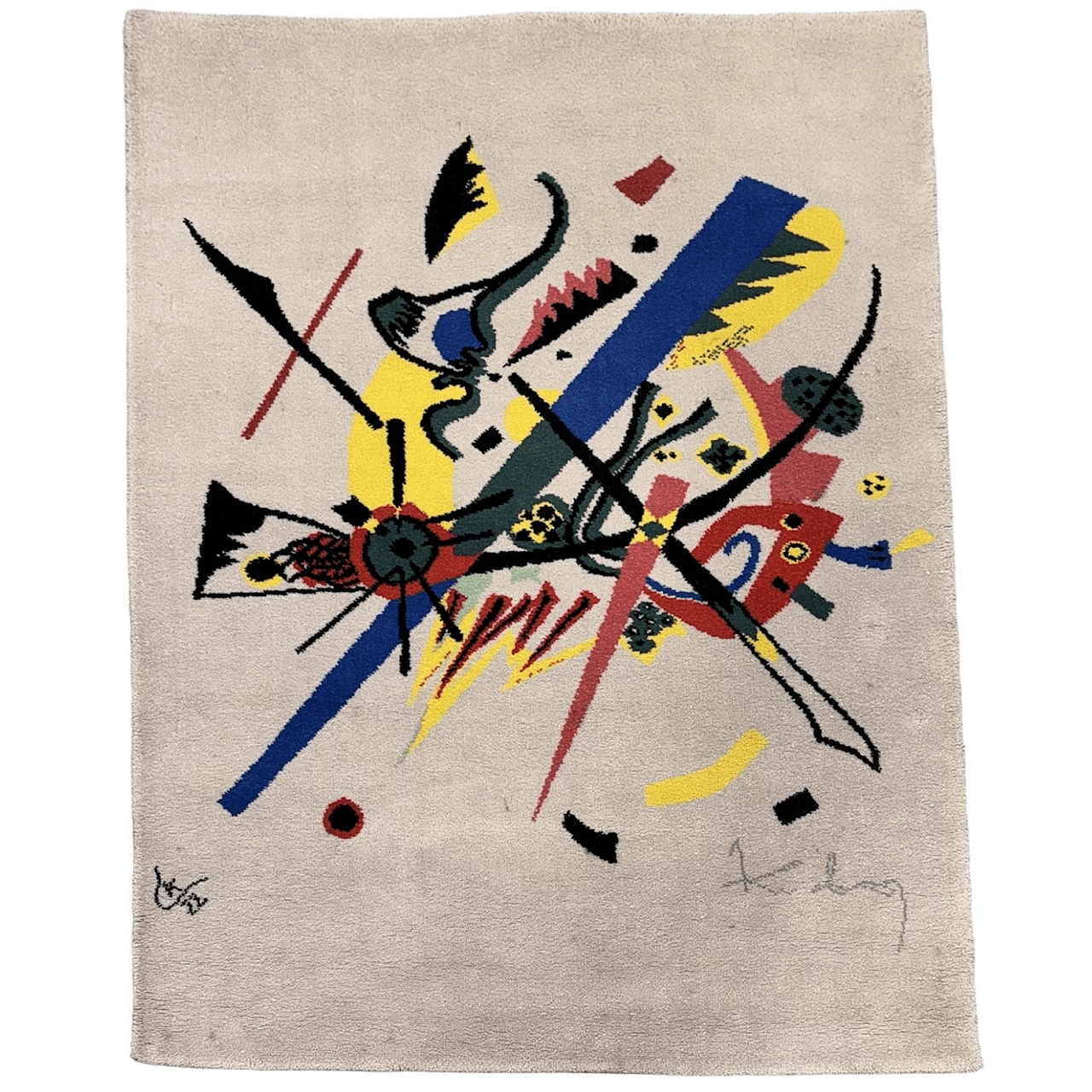 Wassily Kandinsky - Small Words I rug by Ege Art Line, 1980s 3