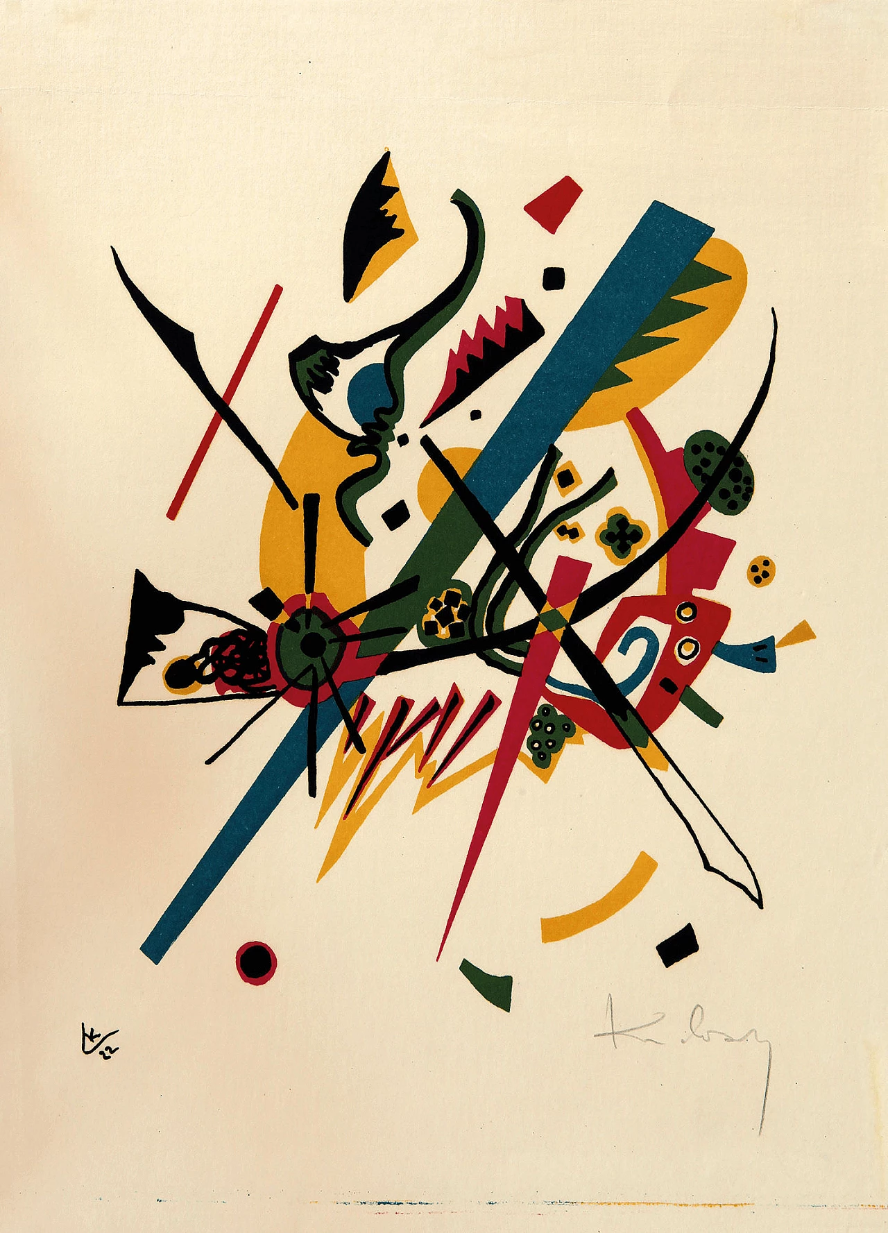 Tappeto Wassily Kandinsky - Small Words I di Ege Art Line, anni '80 5