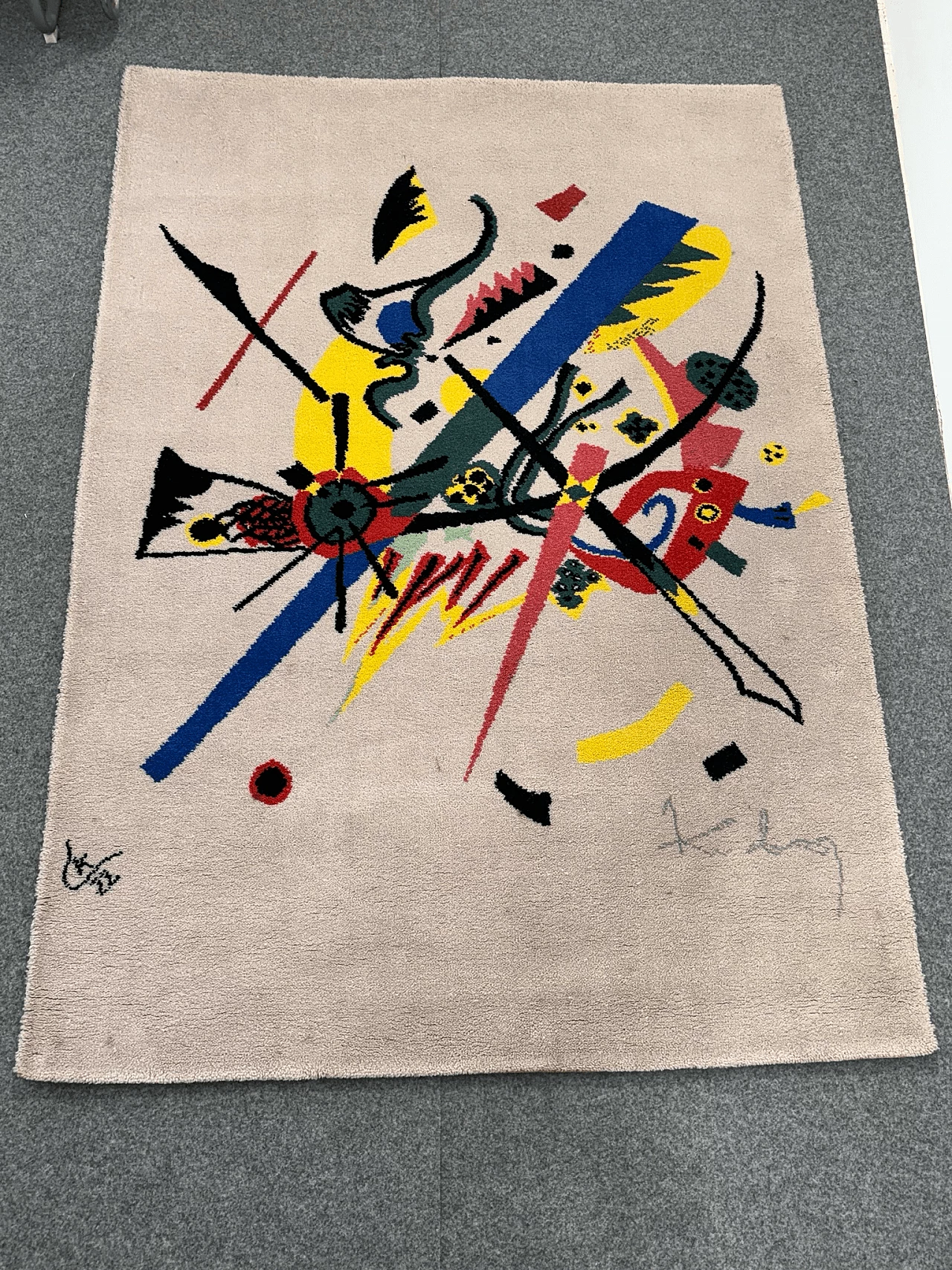 Wassily Kandinsky - Small Words I rug by Ege Art Line, 1980s 8