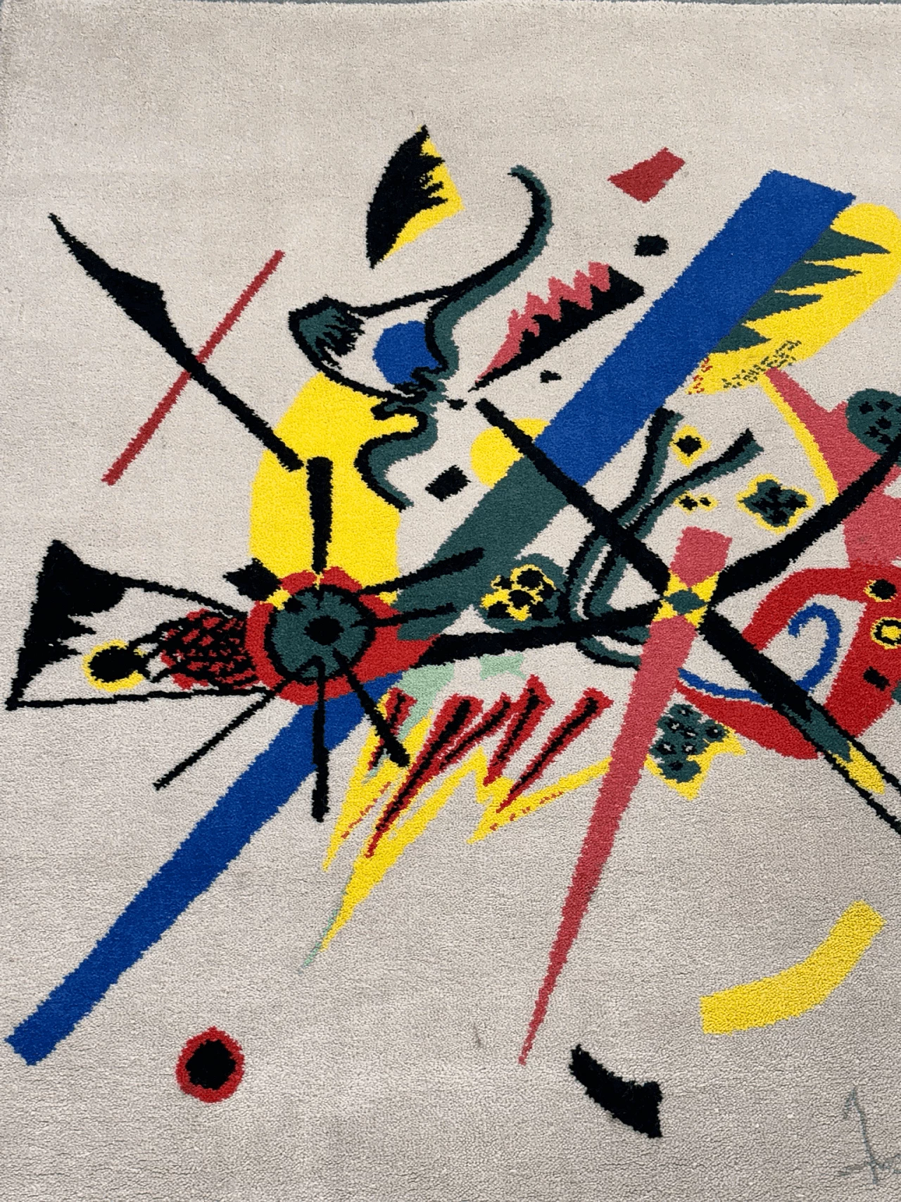 Wassily Kandinsky - Small Words I rug by Ege Art Line, 1980s 9