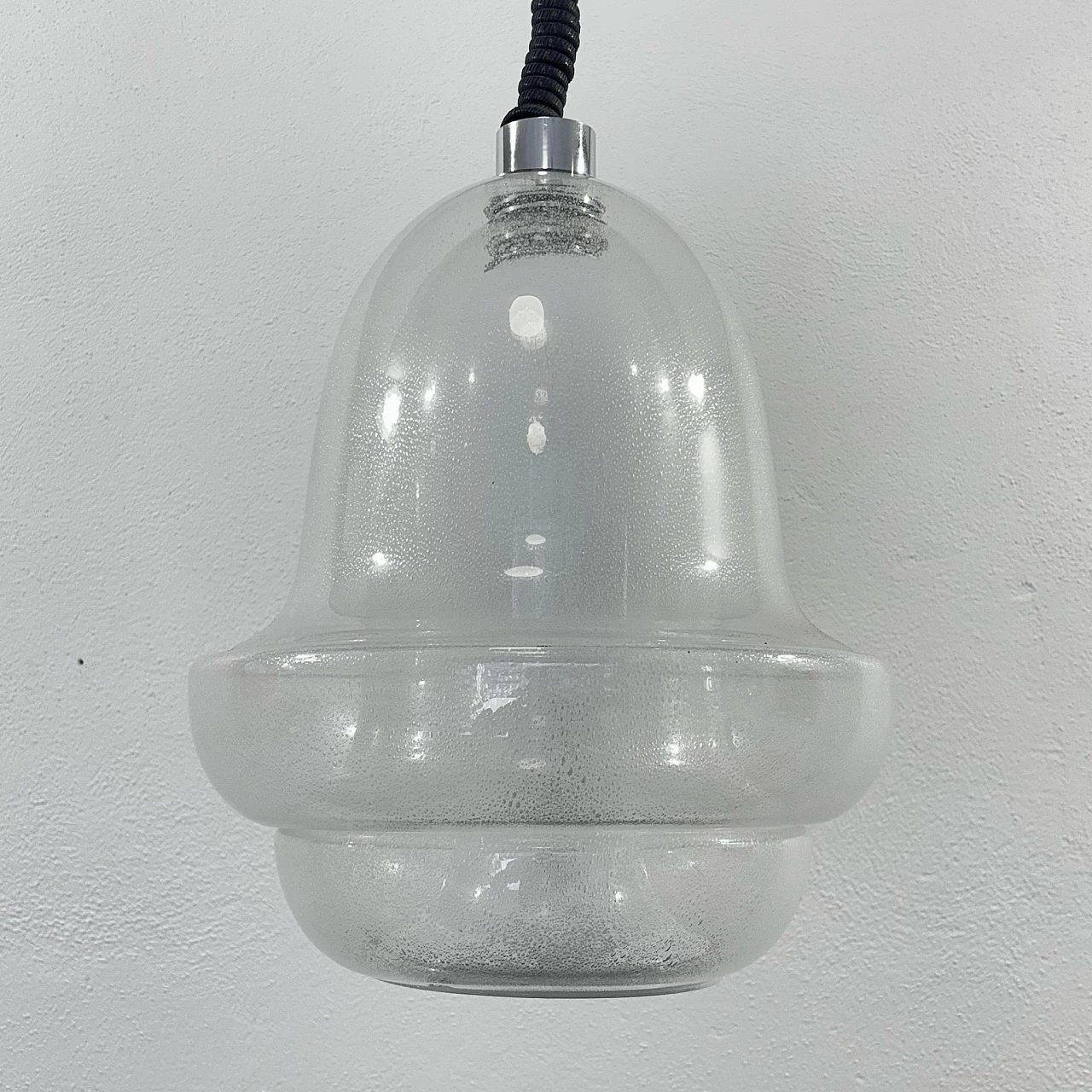 Murano glass hanging lamp by Carlo Nason for Mazzega 3