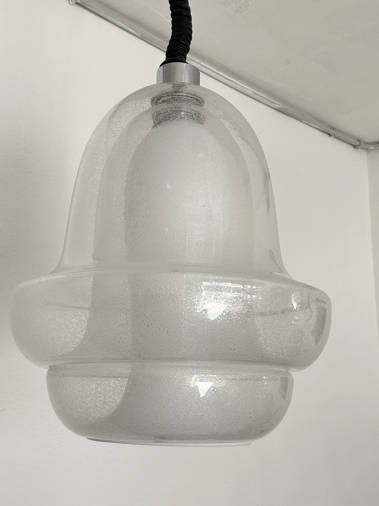Murano glass hanging lamp by Carlo Nason for Mazzega 5