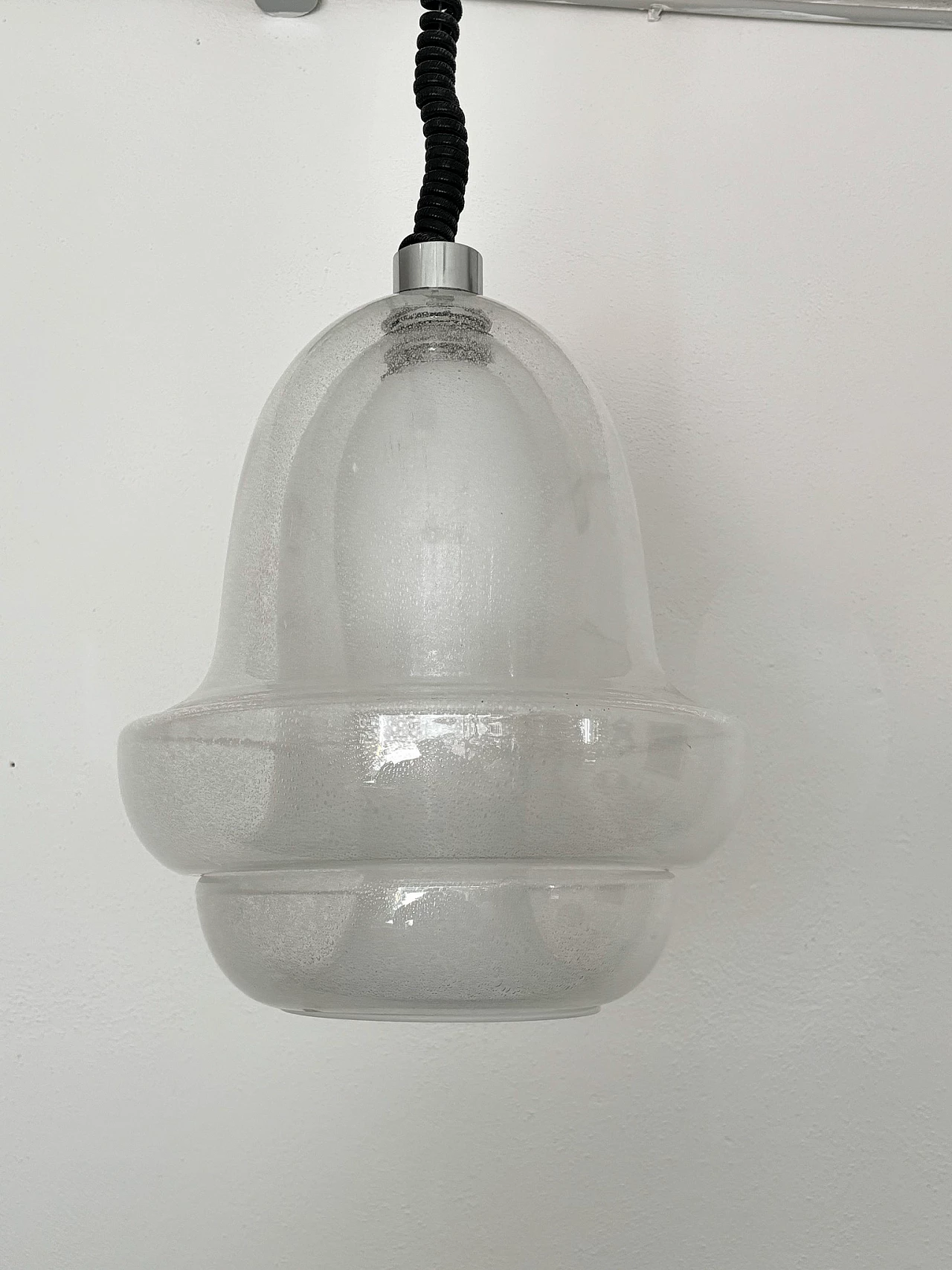 Murano glass hanging lamp by Carlo Nason for Mazzega 9