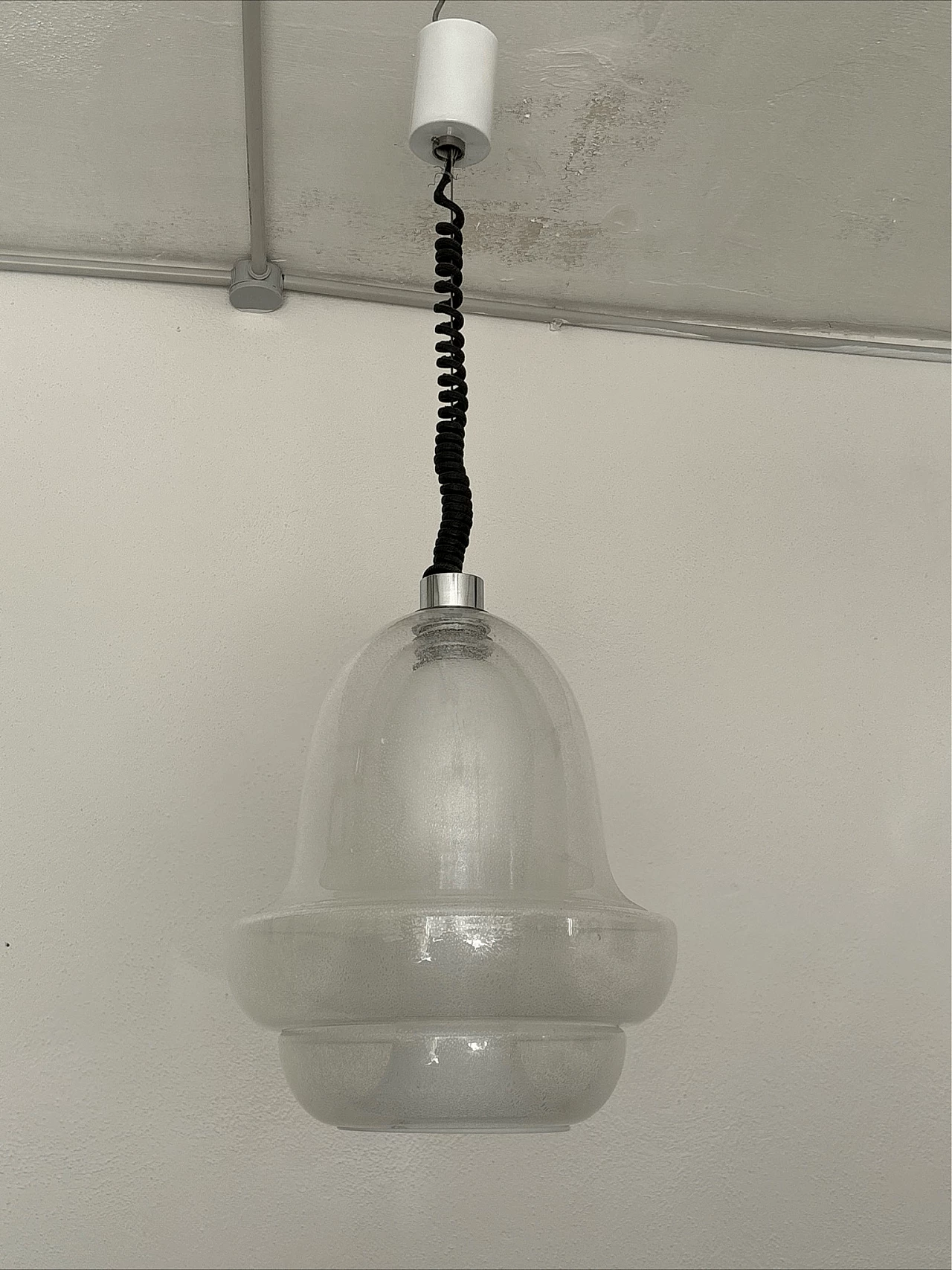 Murano glass hanging lamp by Carlo Nason for Mazzega 11