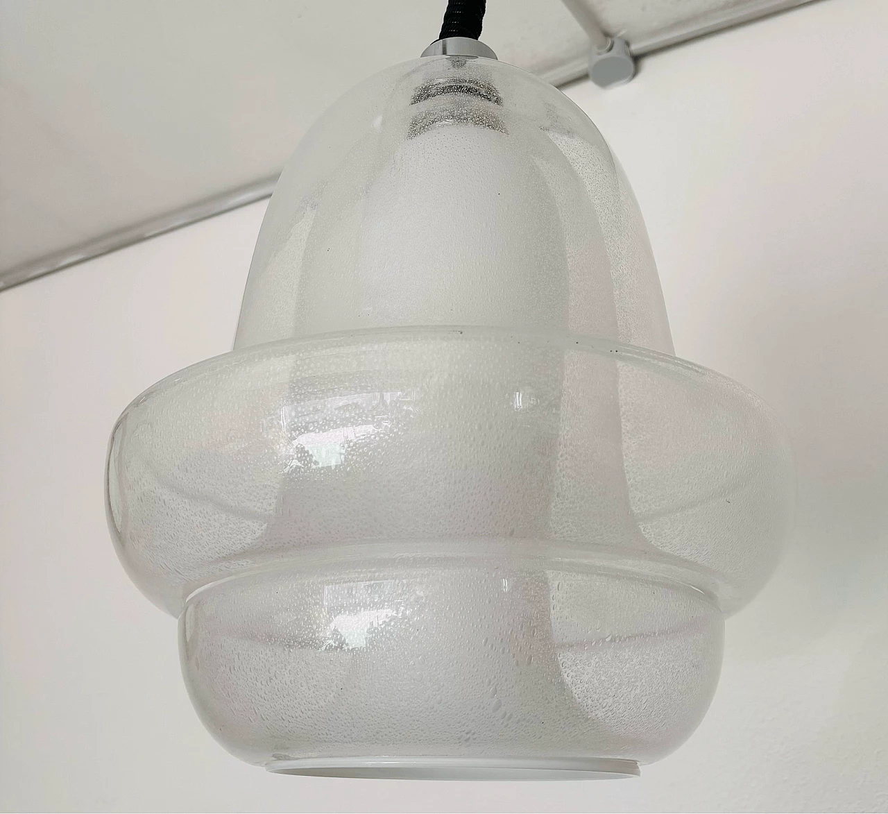 Murano glass hanging lamp by Carlo Nason for Mazzega 13