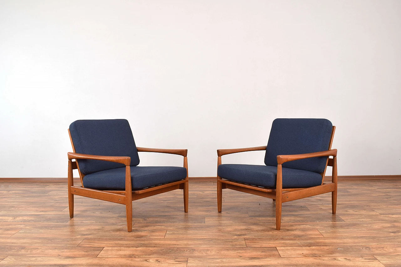 Pair of Kolding armchairs by Erik Wørts for Ikea, 1960s 1