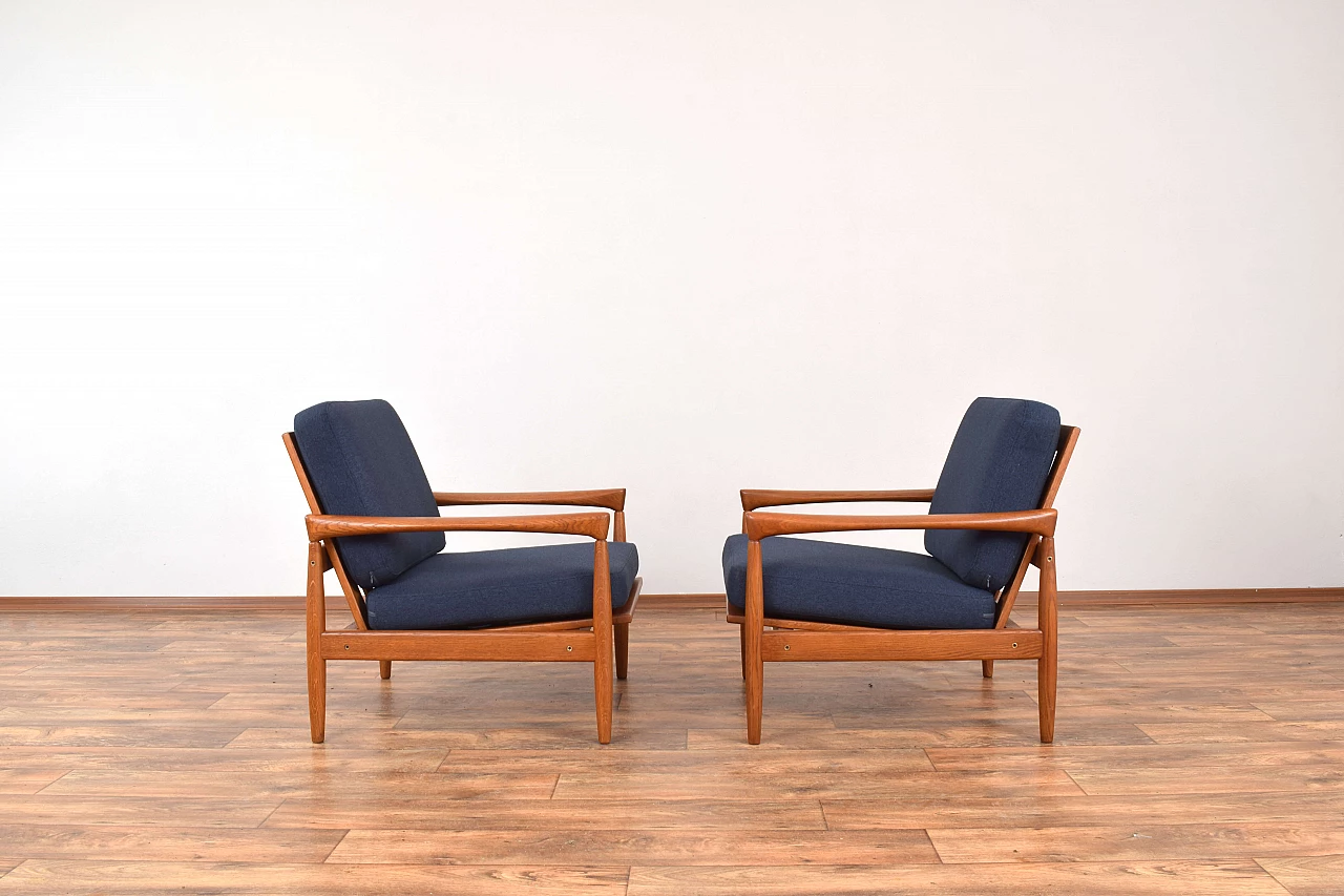Pair of Kolding armchairs by Erik Wørts for Ikea, 1960s 2