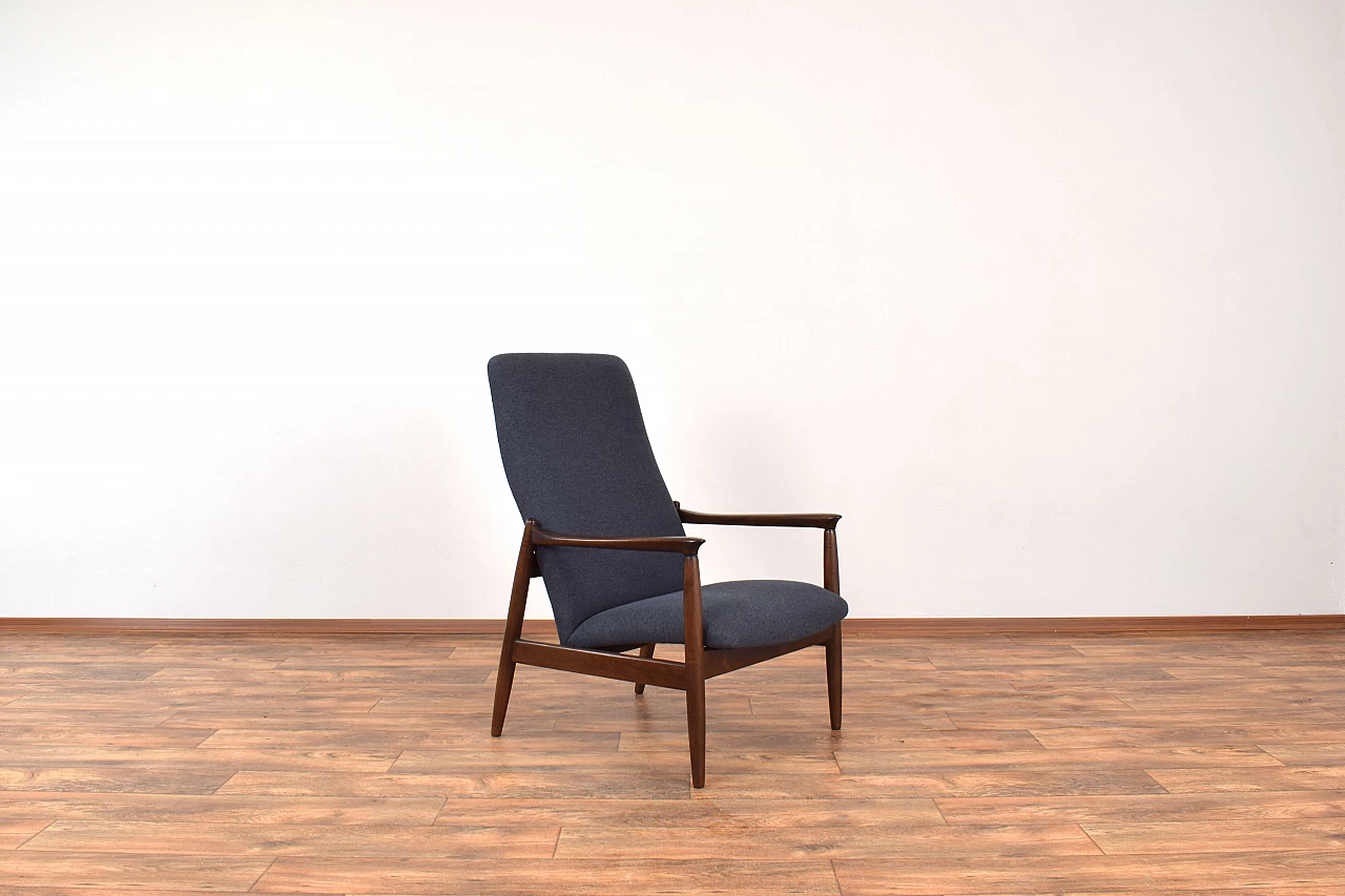 Pair of GFM-64 armchairs by Edmund Homa for Gościcińska Fabryka Mebli, 1960s 5
