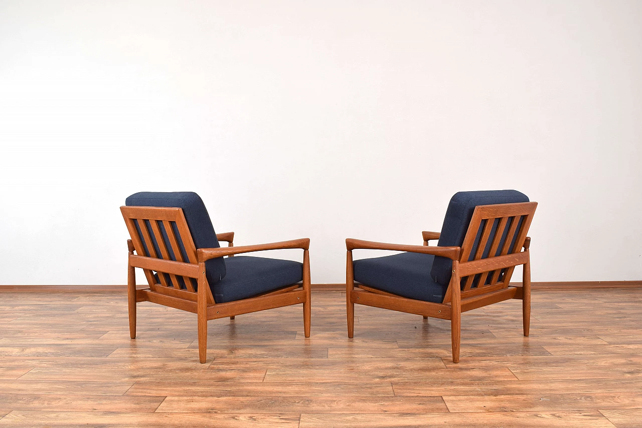 Pair of Kolding armchairs by Erik Wørts for Ikea, 1960s 4