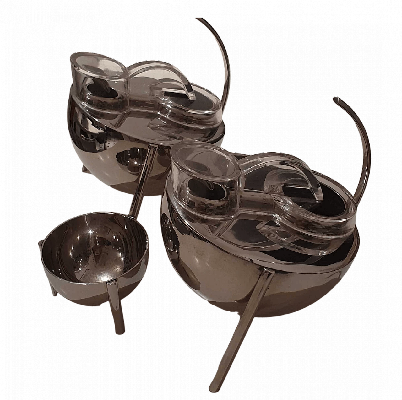 Acetiera, oliera e saliera Opasis di Enzo Mari per Zani & Zan, 1986 6