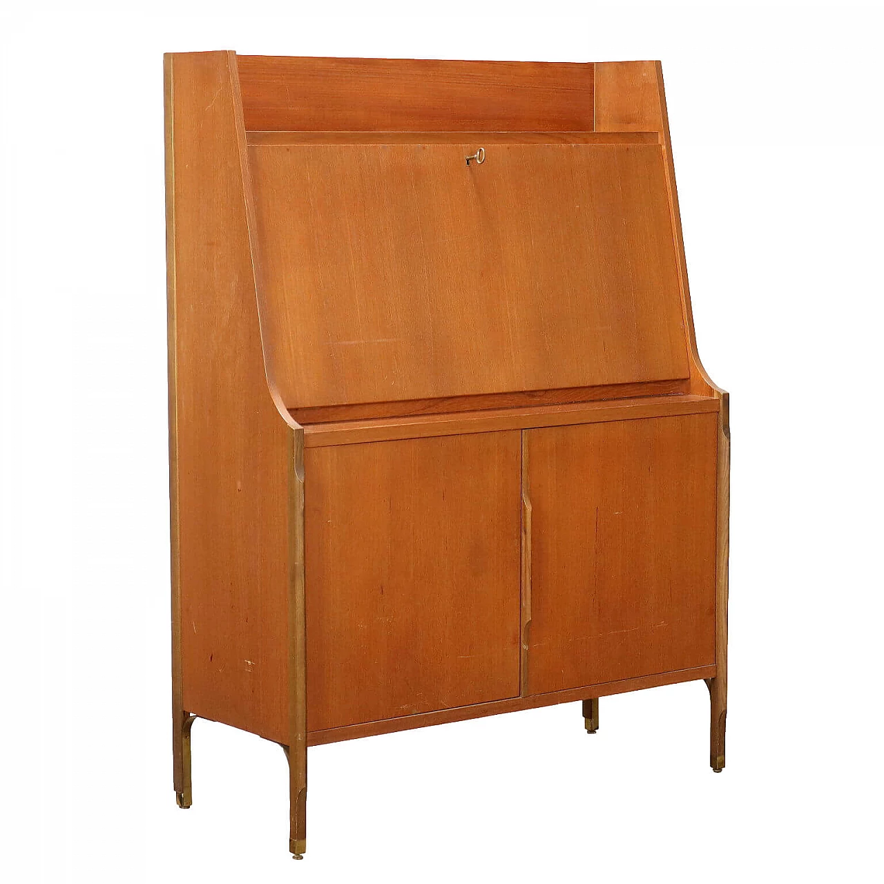 Flap desk veneered in teak, 1960s 1