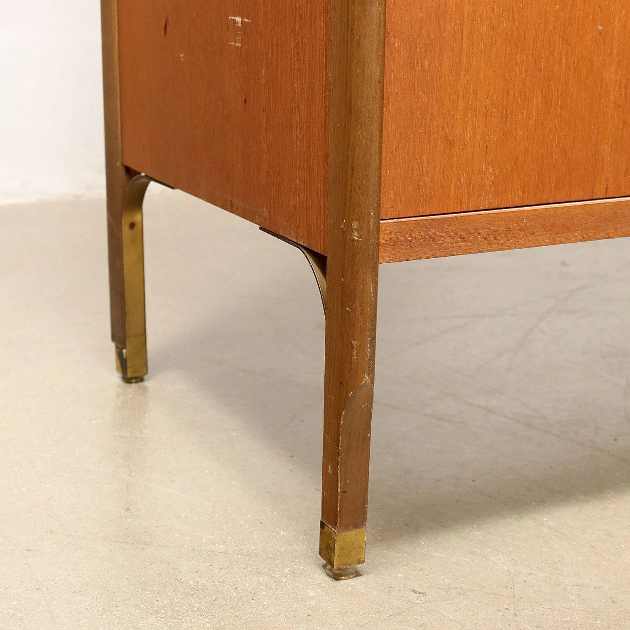 Flap desk veneered in teak, 1960s 10