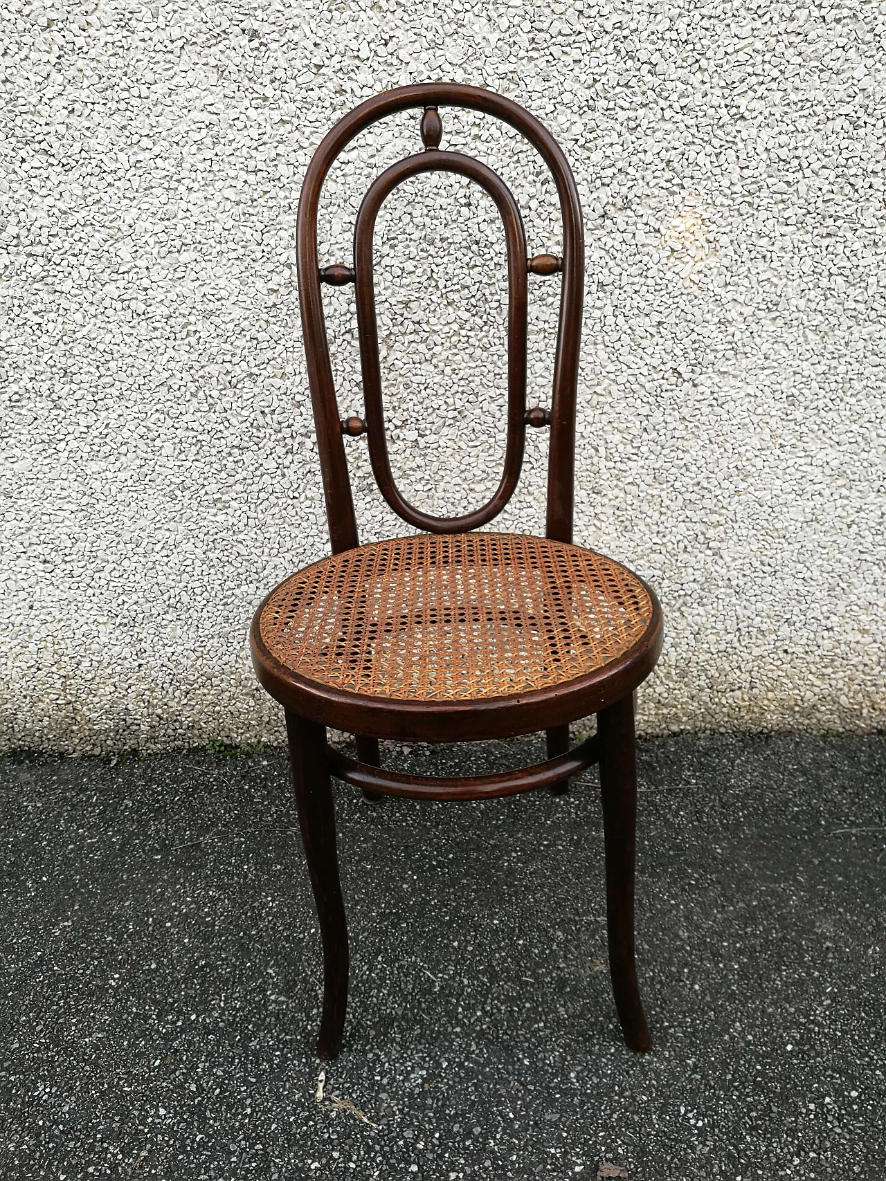 4 Chairs 33 in bent beech and Vienna straw by Thonet, late 19th century 2