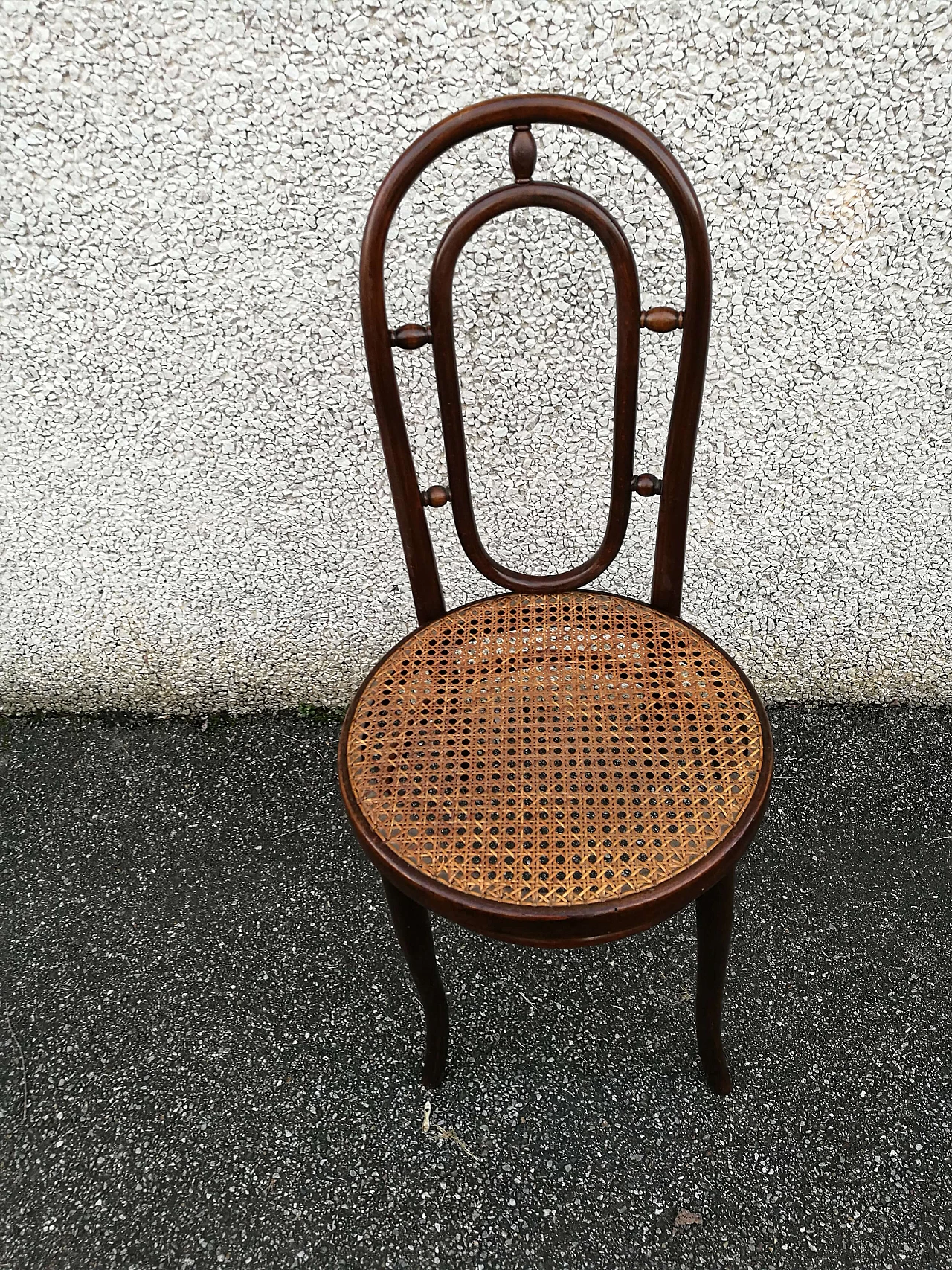4 Chairs 33 in bent beech and Vienna straw by Thonet, late 19th century 3