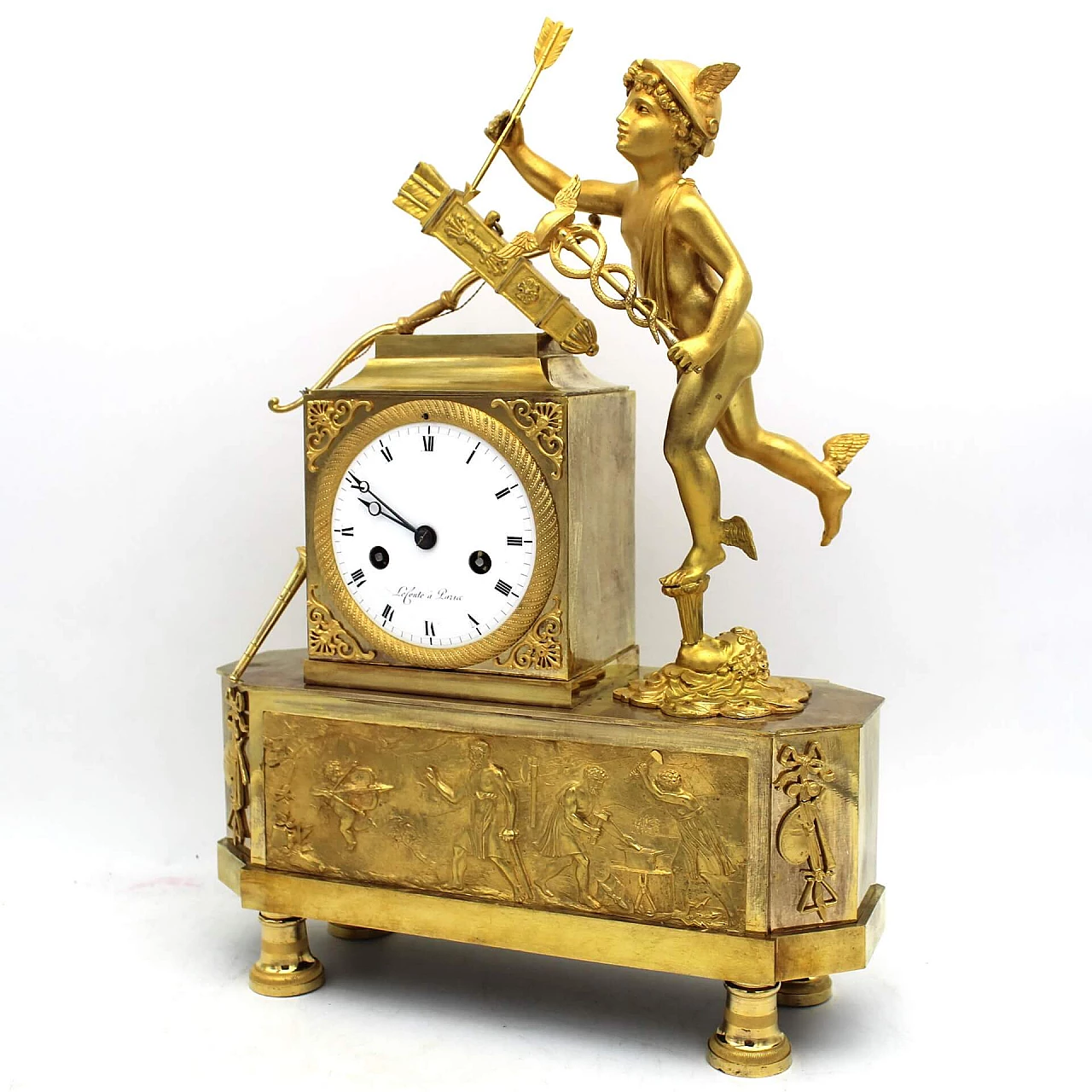 Gilded bronze Empire pendulum clock, early 19th century 1