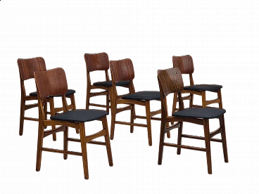 6 Chairs 62 by Ib Kofod Larsen for Boltinge Stolefabrik, 1960s