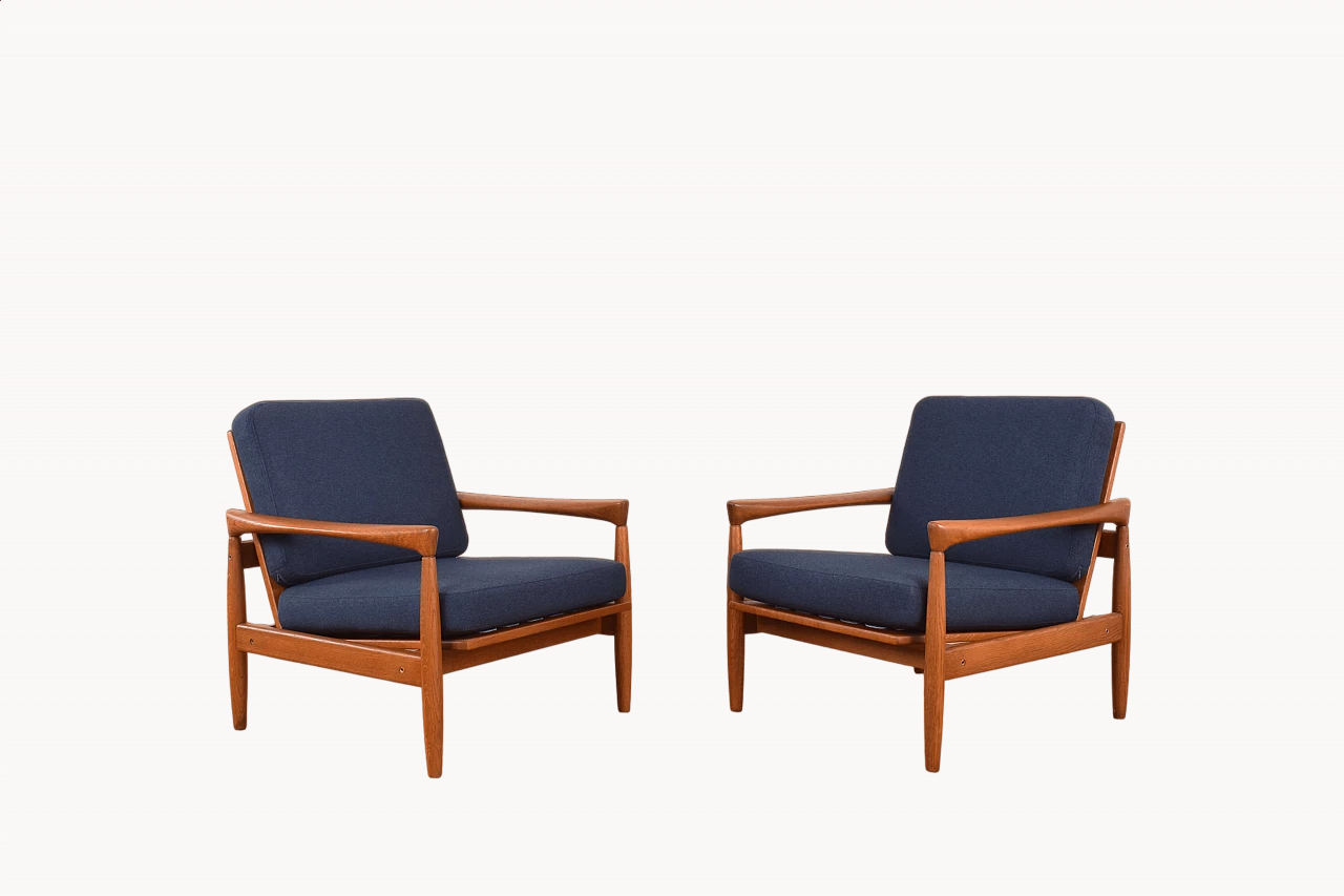 Pair of Kolding armchairs by Erik Wørts for Ikea, 1960s 17
